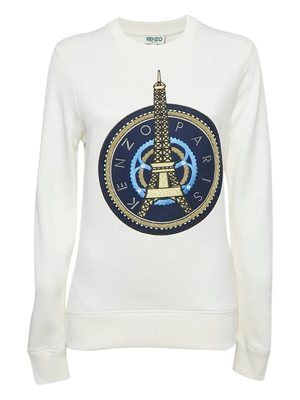 Kenzo Pre-Owned eiffel-tower printed sweatshirt | White | Image 1