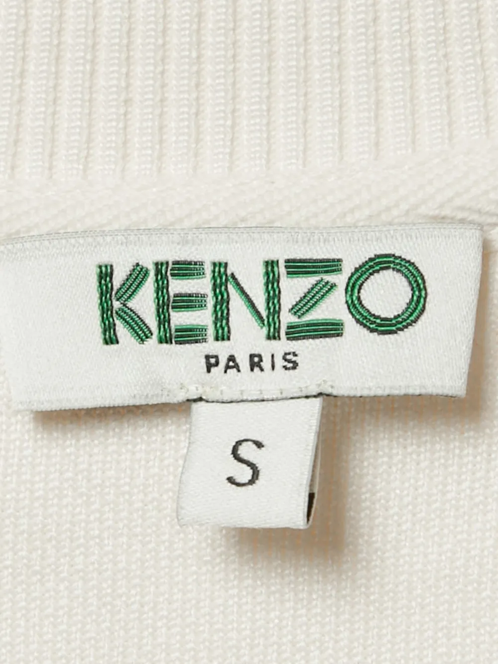 Pre-owned Kenzo Eiffel-tower Printed Sweatshirt In White