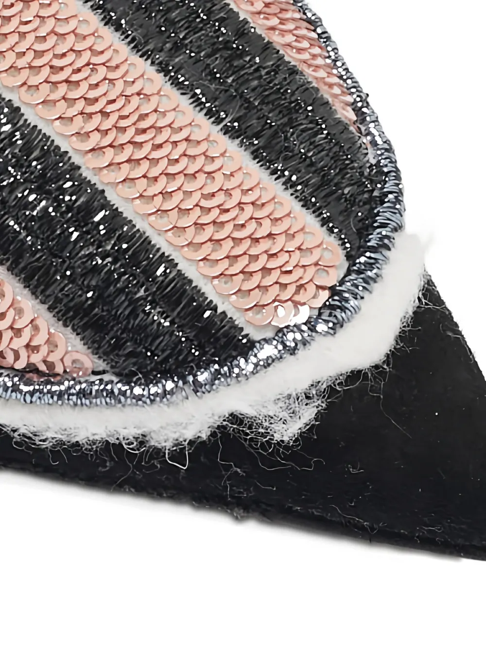 Pre-owned Dior 100mm Sequinned Pumps In Black