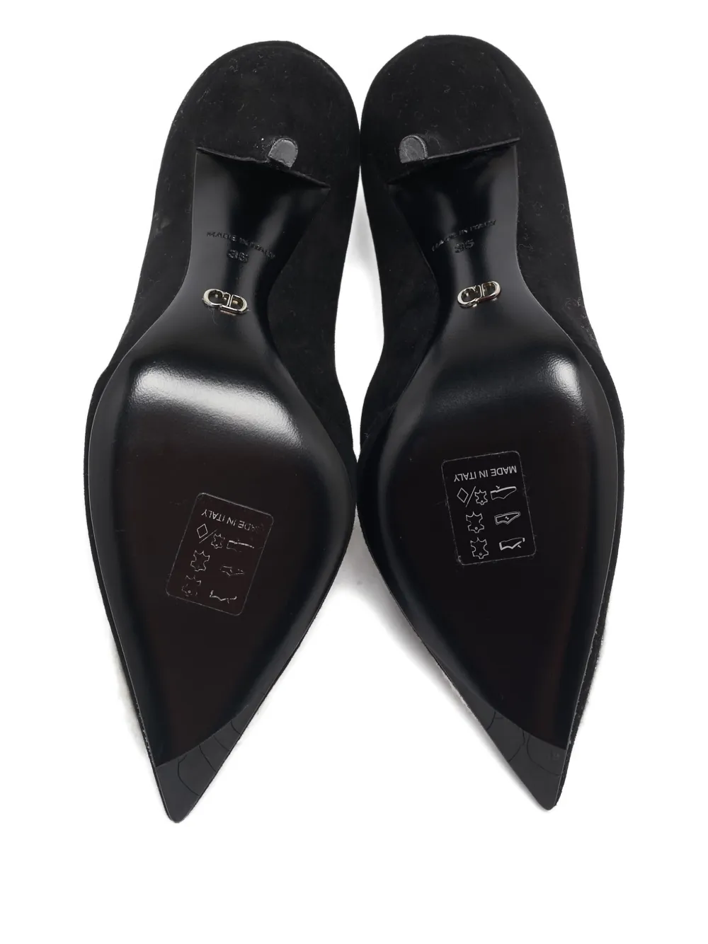 Pre-owned Dior 100mm Sequinned Pumps In Black