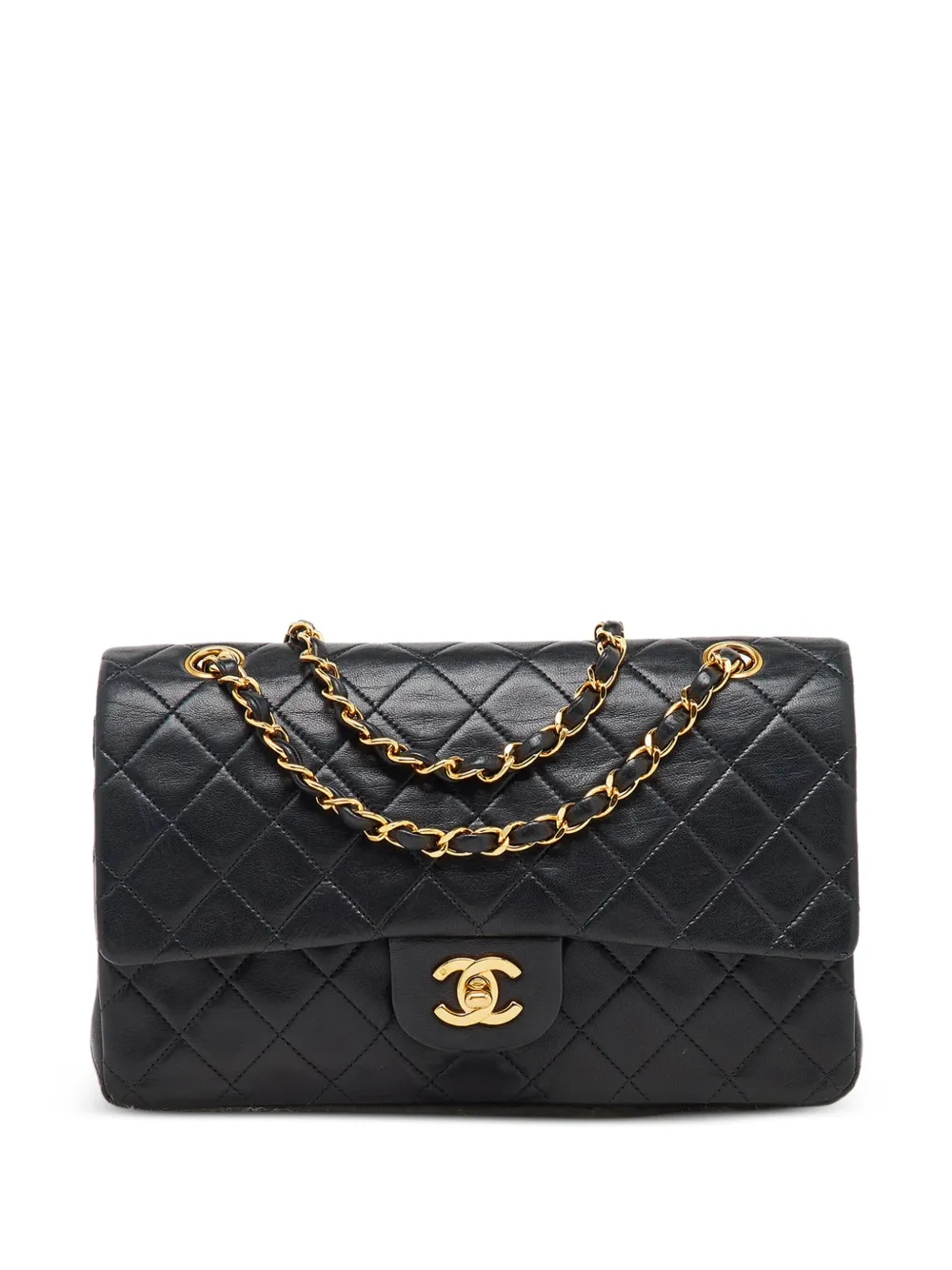 CHANEL Pre-Owned ダブルフラップ ショルダーバッグ - ブラック CHANEL Pre-Owned ダブルフラップ ショルダーバッグ - ブラック