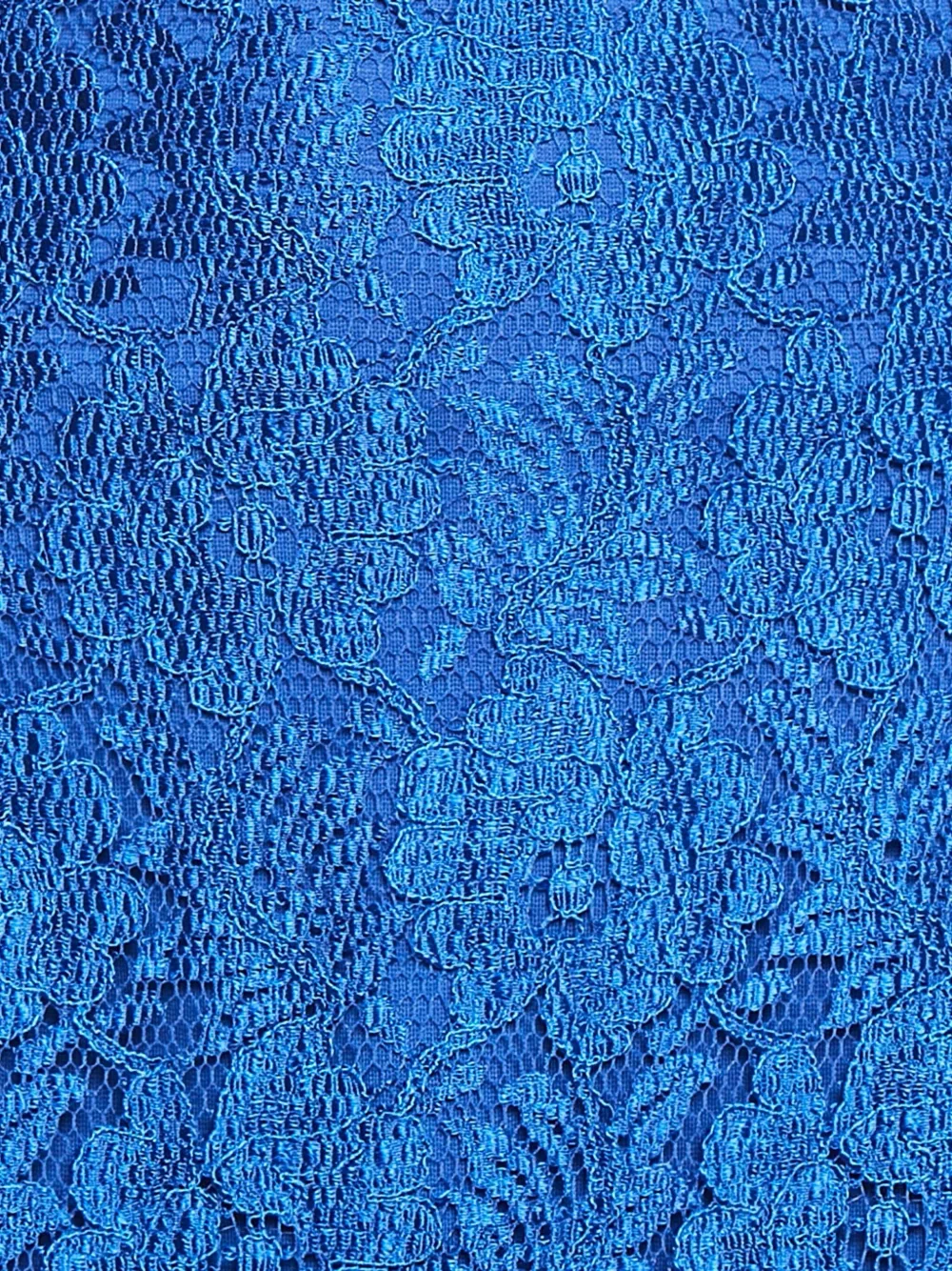 Roberto Cavalli Vintage Midi-rok met bloemenkant - Blauw