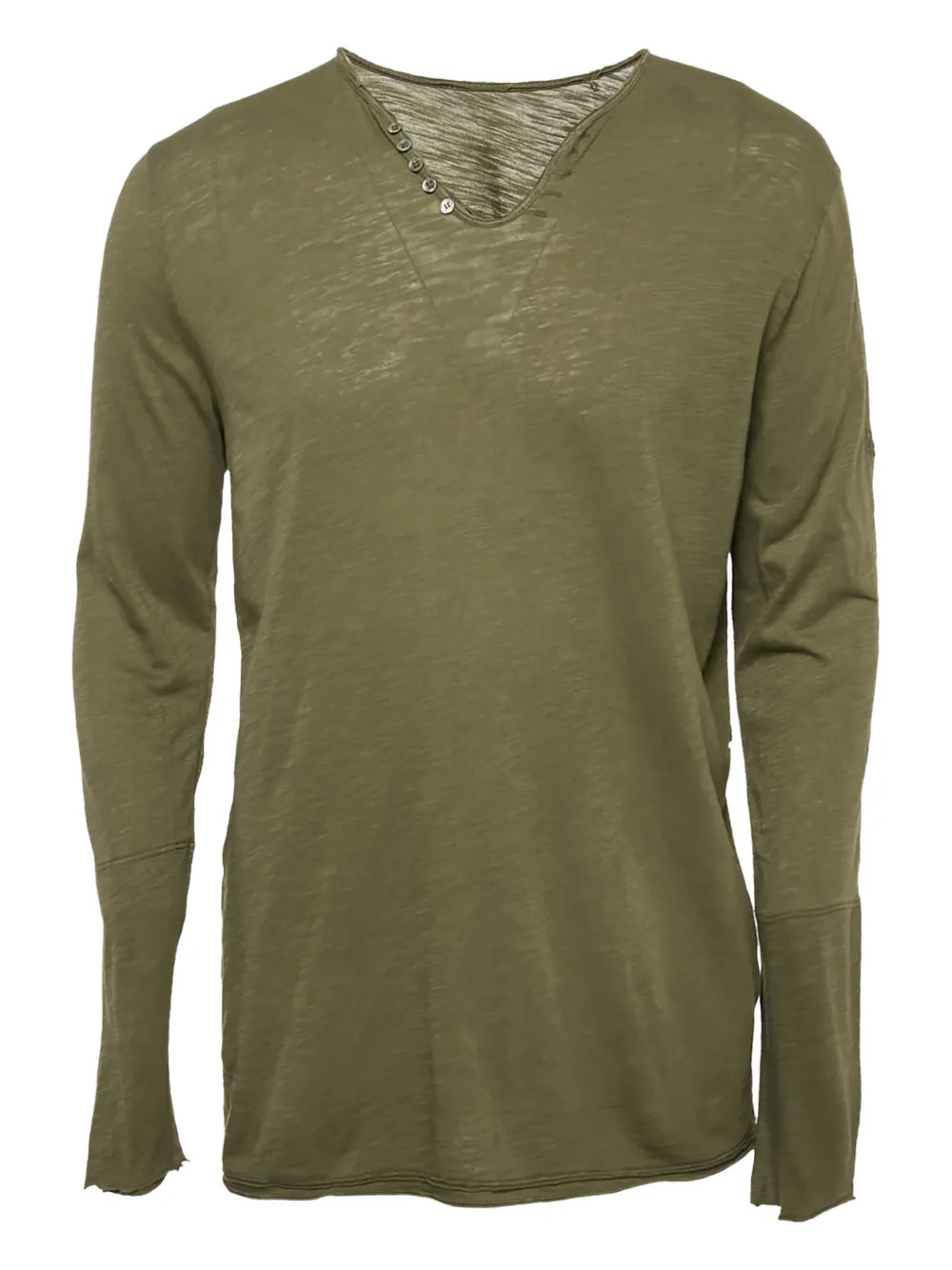 Zadig&Voltaire Nastir Henley T-shirt | Green | Image 1