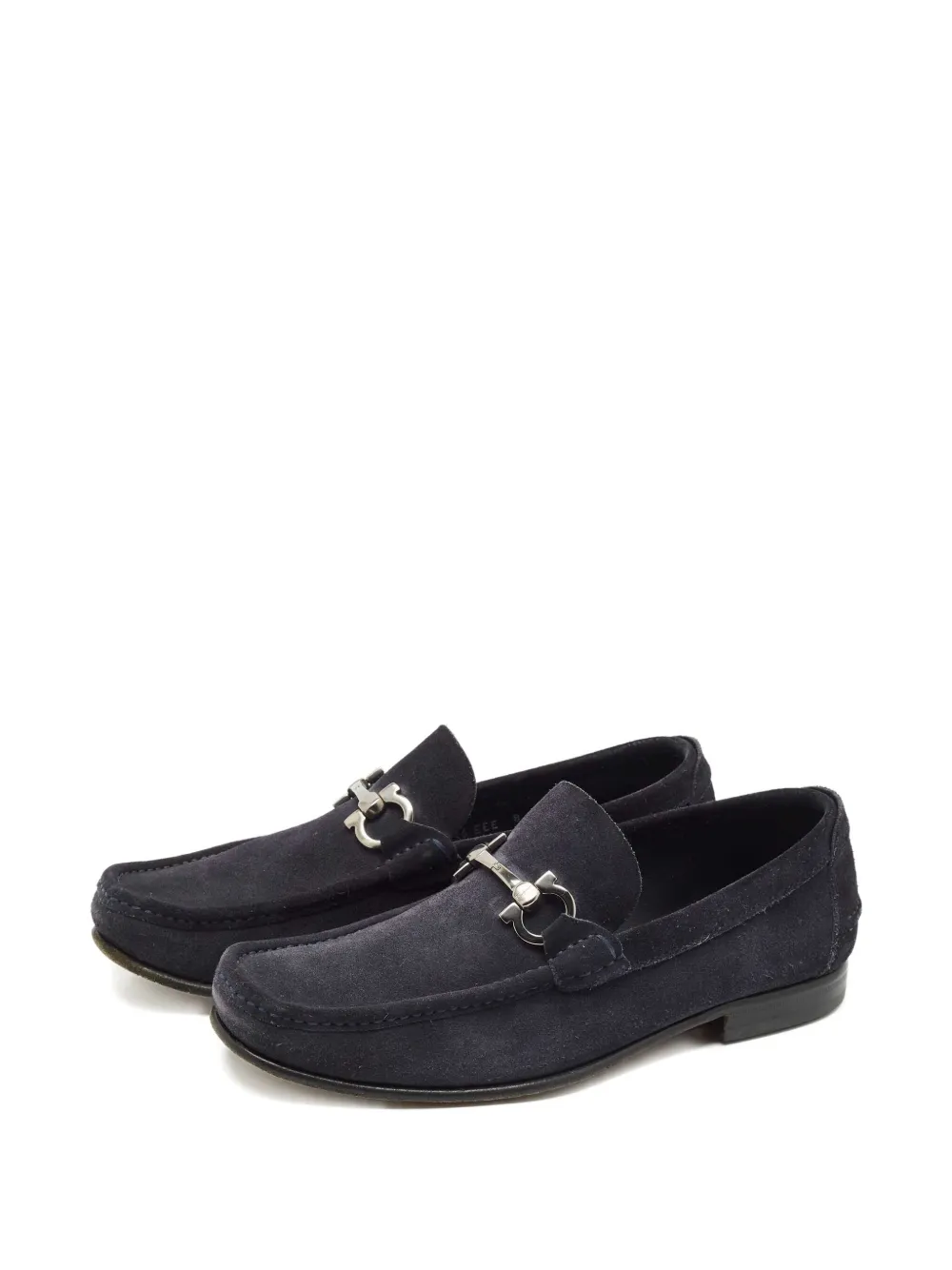 Ferragamo Pre-Owned Gancini suede loafers | Image 2