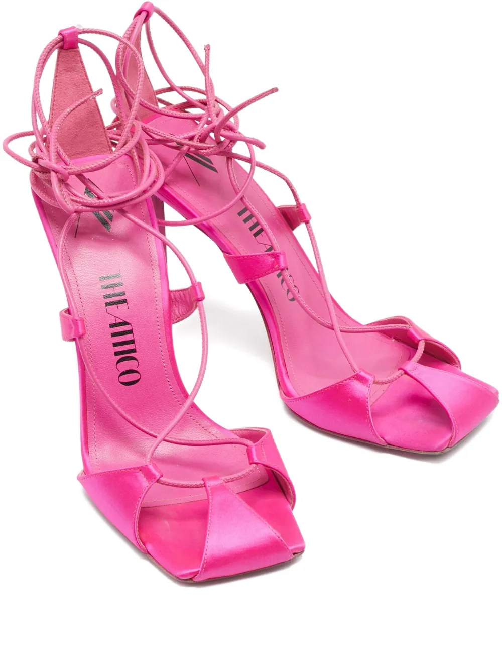 The Attico Pre-owned Riemensandalen 100mm - Rosa