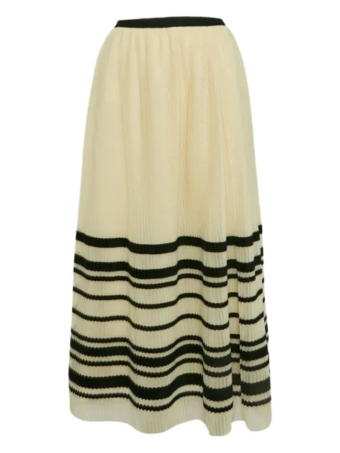 Red Valentino Vintage falda plisada con motivo de rayas 2024