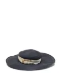 Borsalino Vintage straw wide-brim hat - Blue