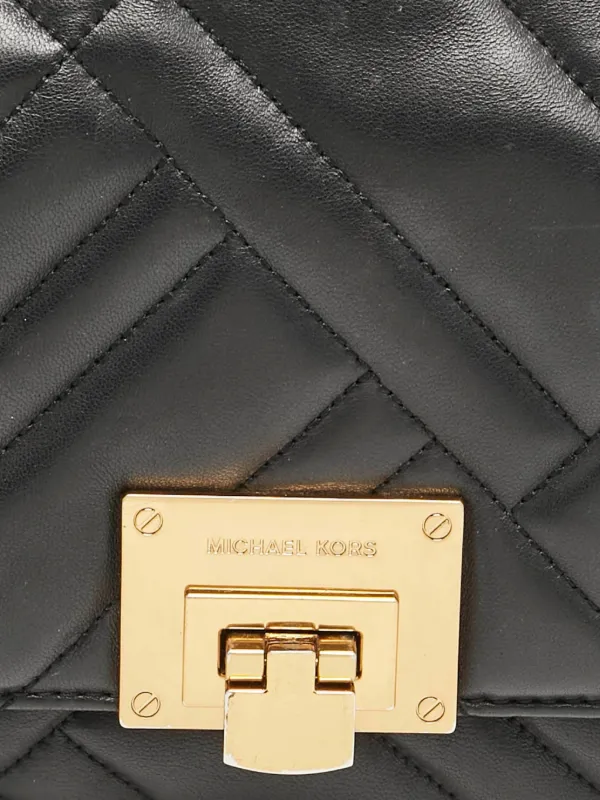Michael Kors Vintage キルティングレザー ショルダーバッグ 