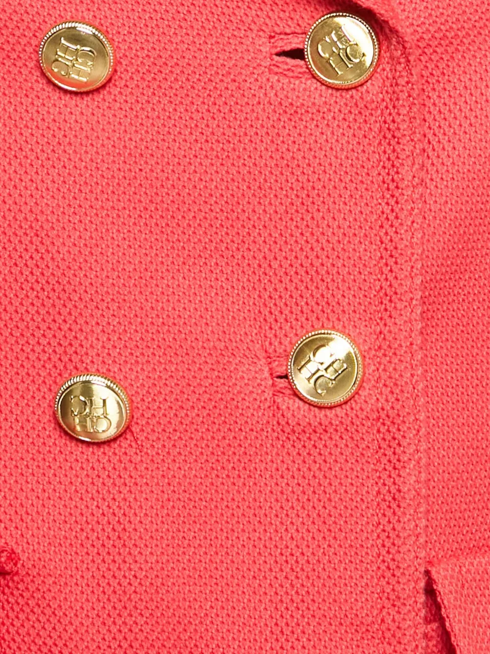 Carolina Herrera Vintage double-breasted textured tailored jacket | Image 2