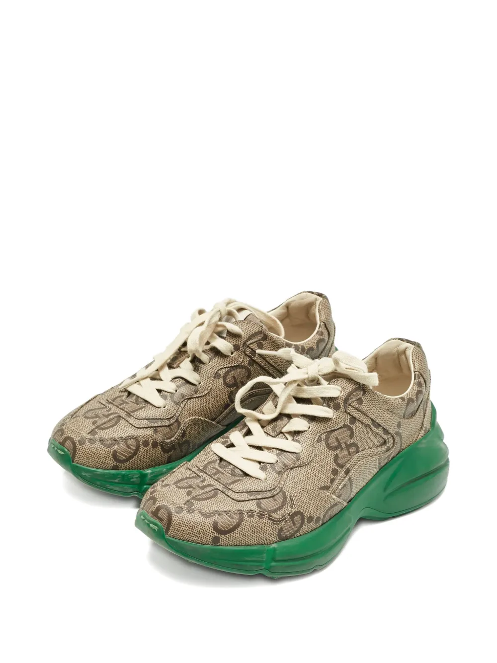 Gucci Pre-Owned Rhyton canvas sneakers | Image 2