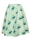 alice + olivia parrot-print mini skirt - Green