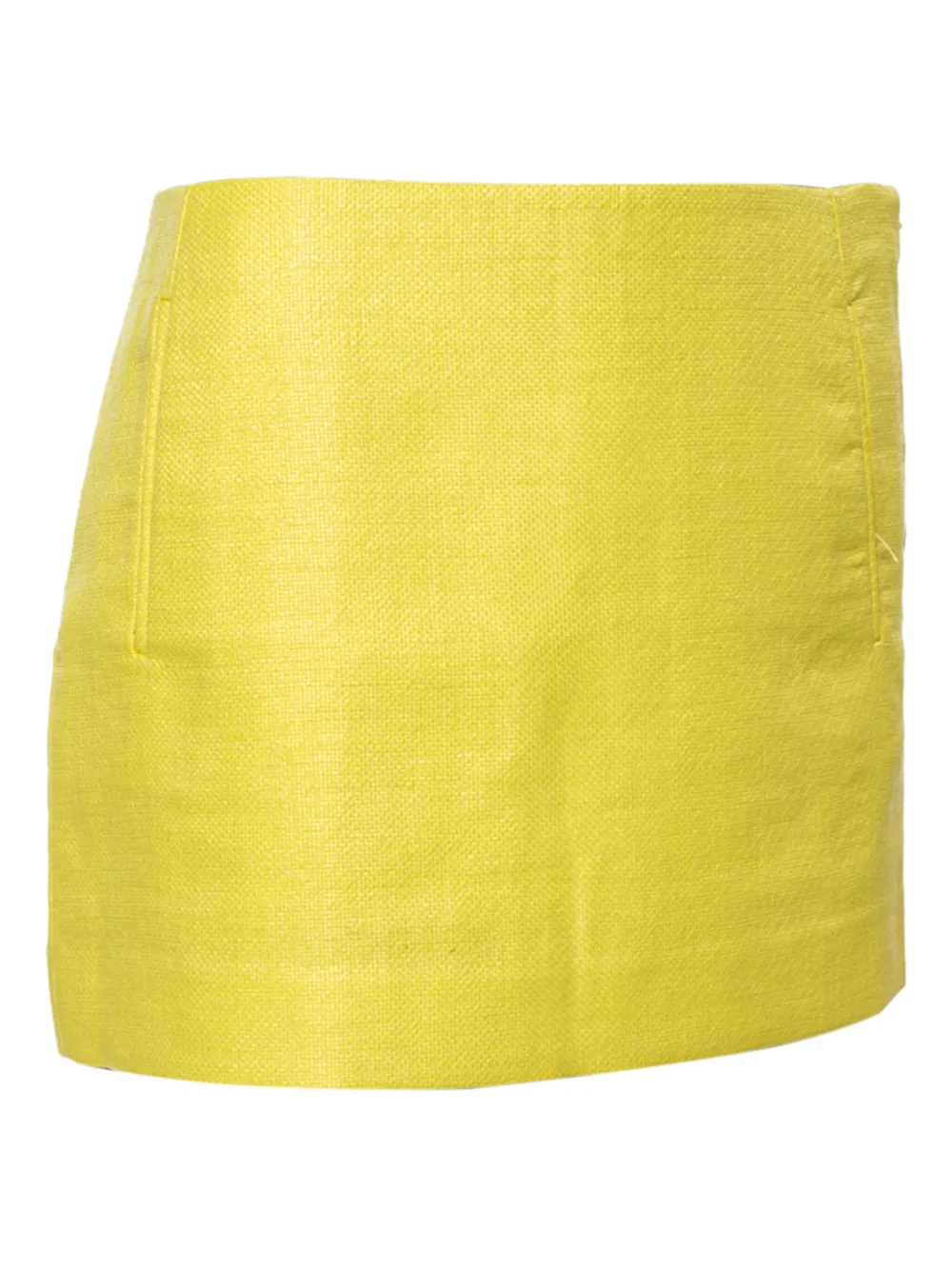Diane Von Furstenberg Vintage Rok met raffia zak - Geel