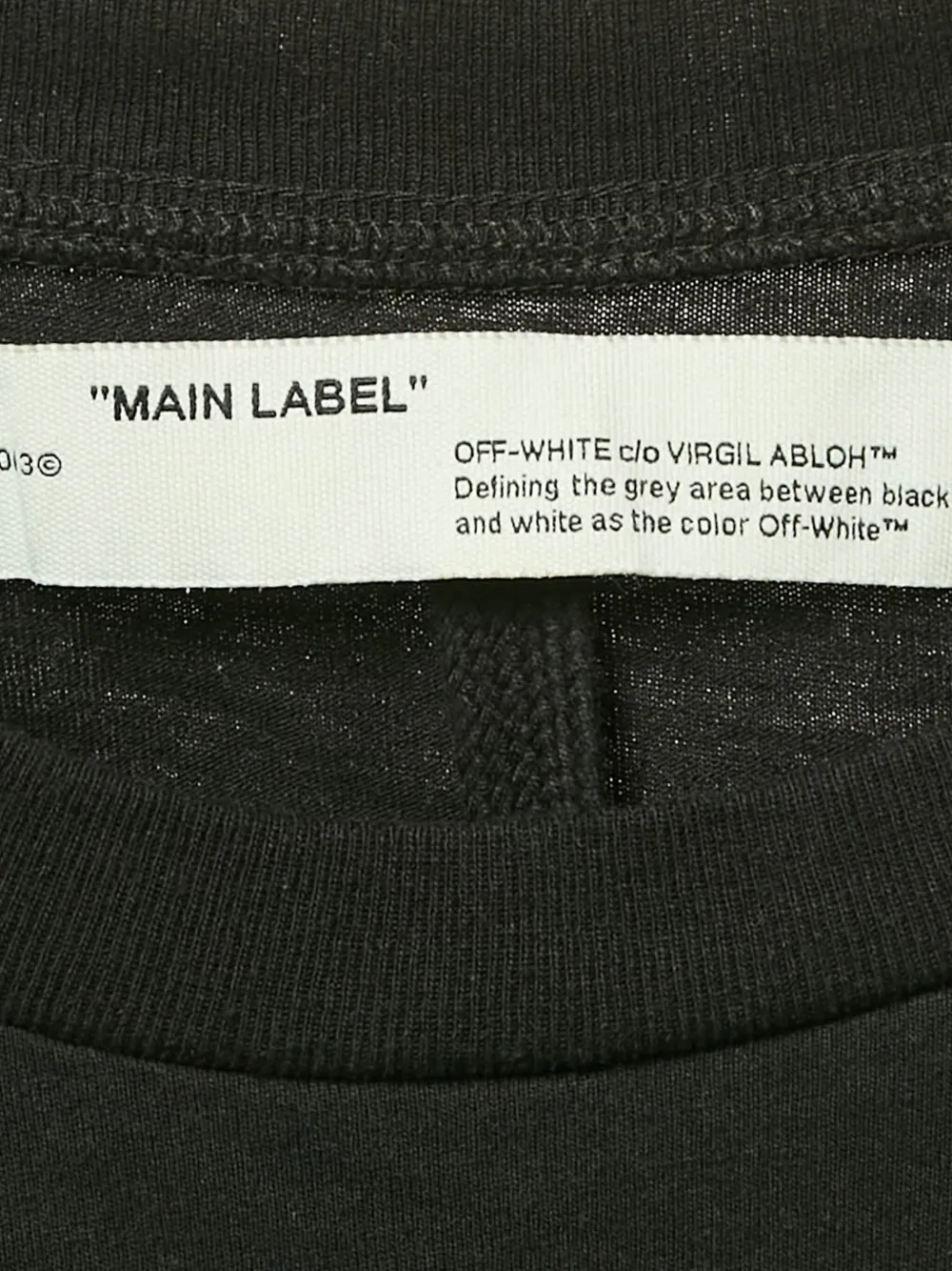 Pre-owned Off-white 2018 Logo-tape T-shirt In Black