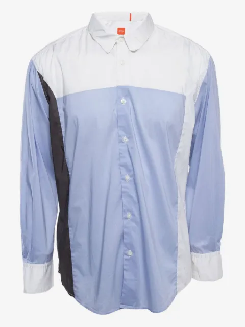 BOSS panelled cotton shirt