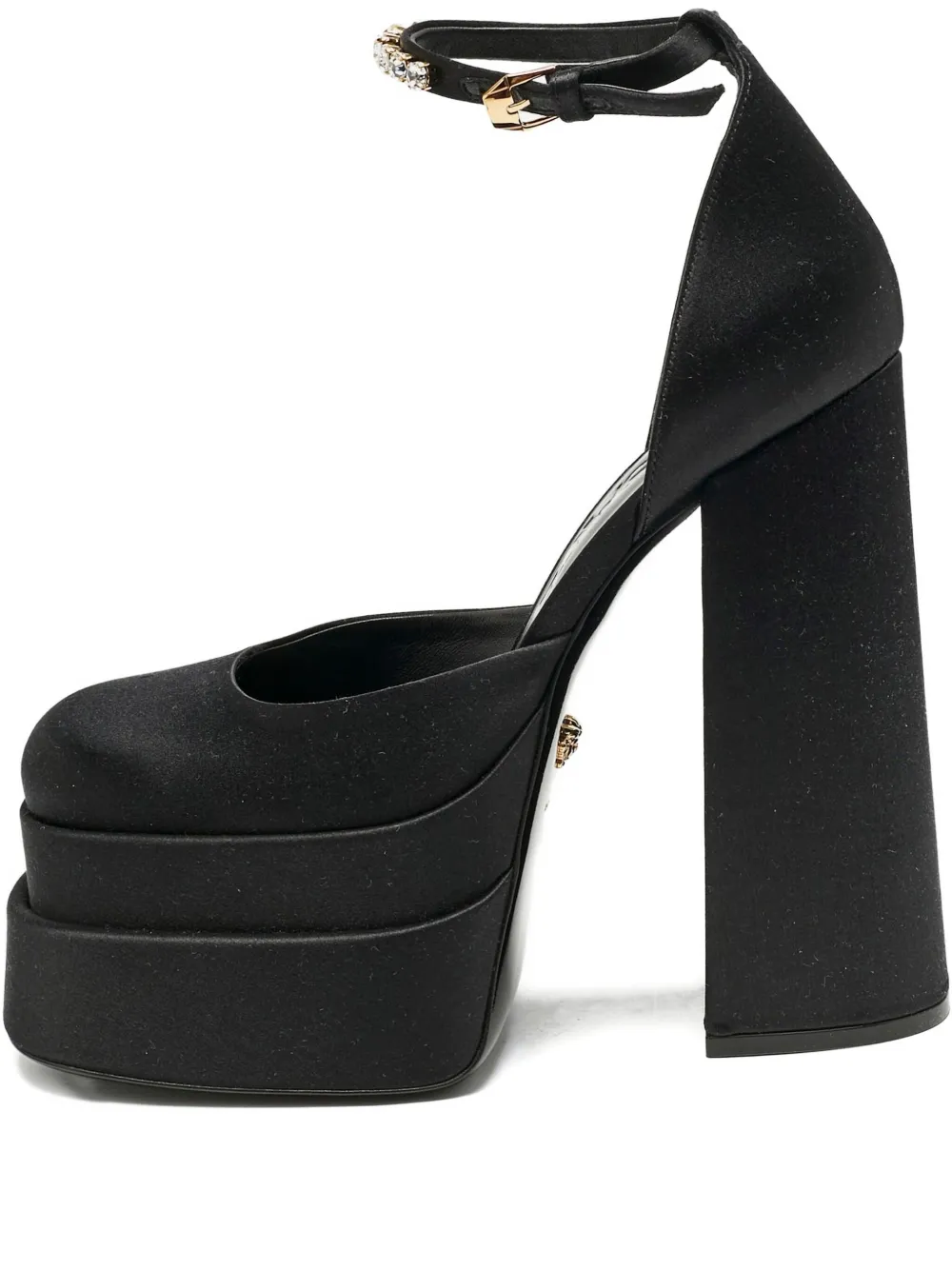 Versace Pre-Owned Aevitas Plateau-Pumps aus Satin 160mm - Schwarz