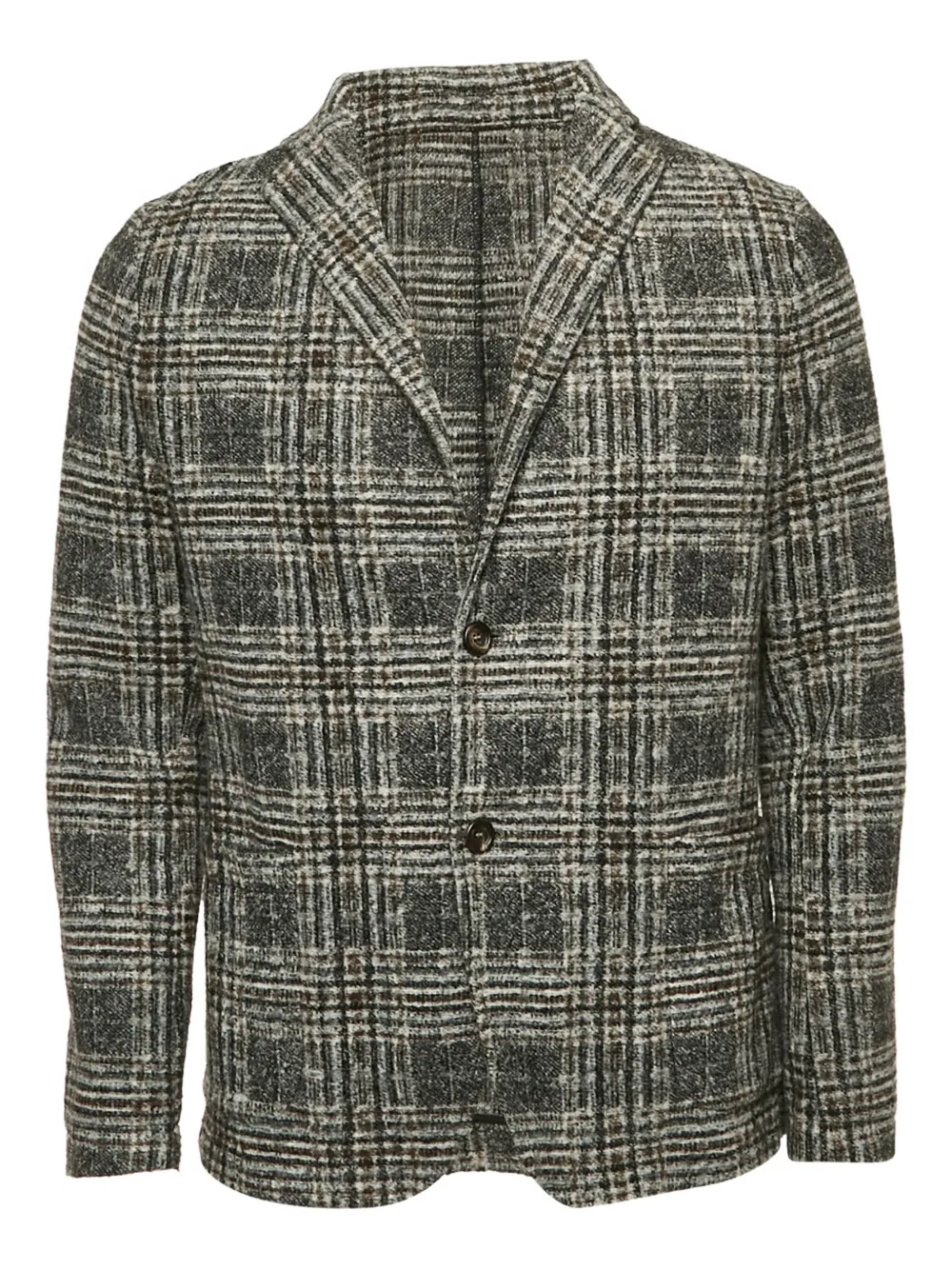 Pre-owned Boggi Milano 2024 Checked Wool Blazer In Gray