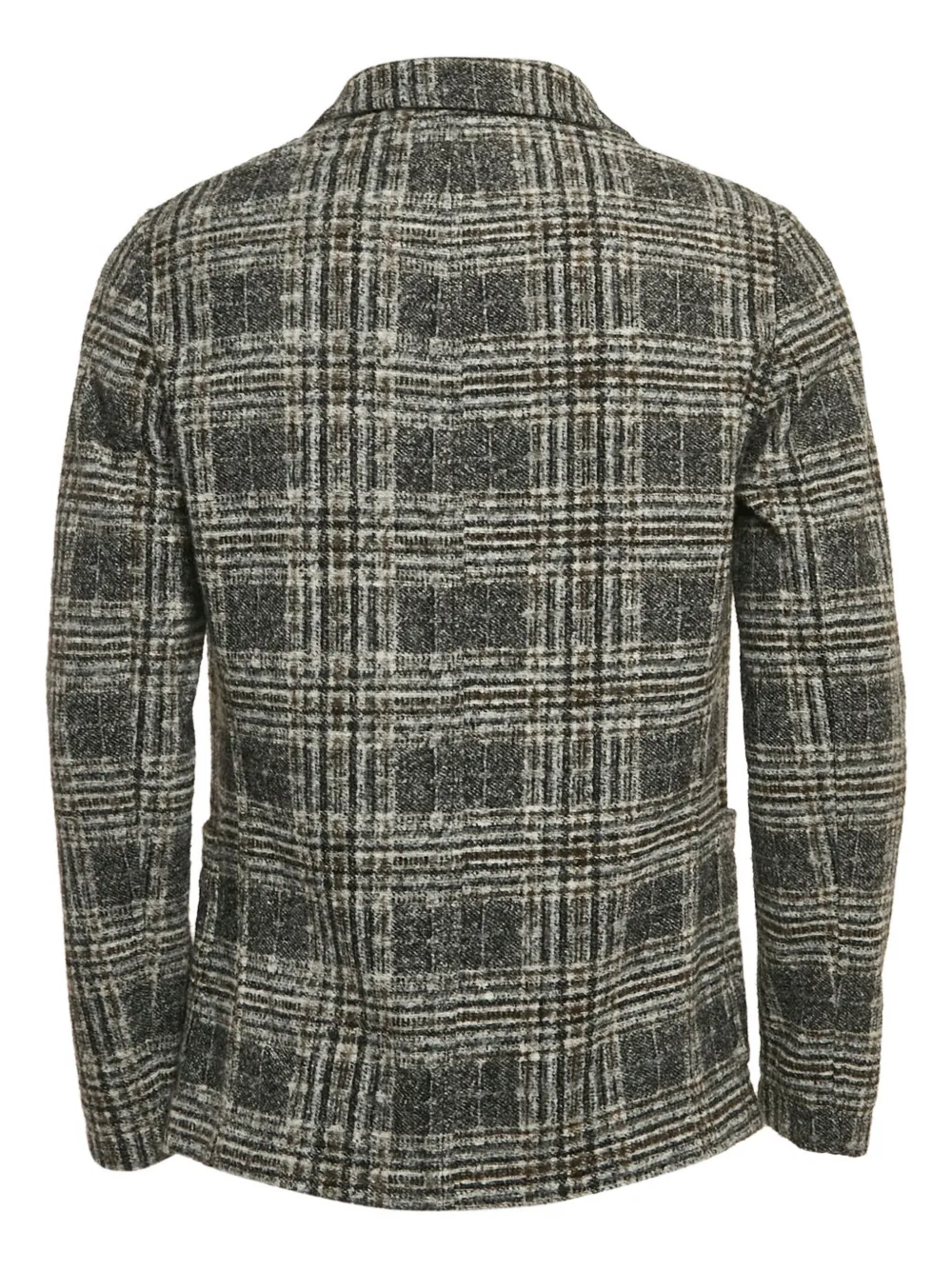 Pre-owned Boggi Milano 2024 Checked Wool Blazer In Gray