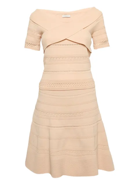 SANDRO criss-cross knit dress
