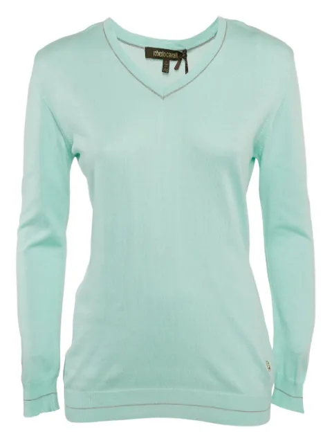 Roberto Cavalli Vintage long-sleeves V-neck sweater