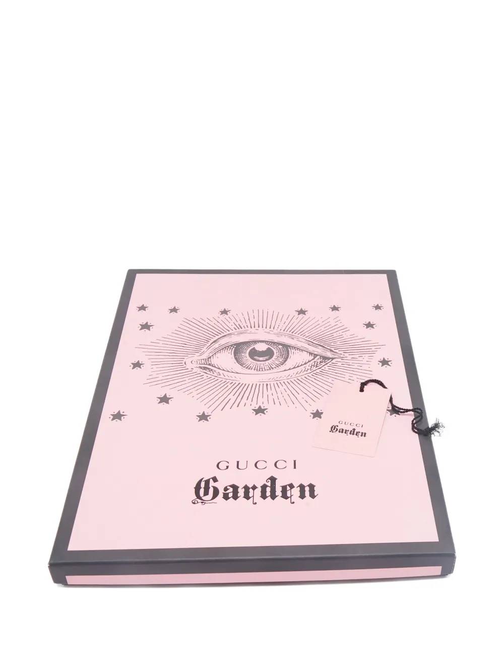 Pre-owned Gucci Eye Star Silk Scarf In Pink