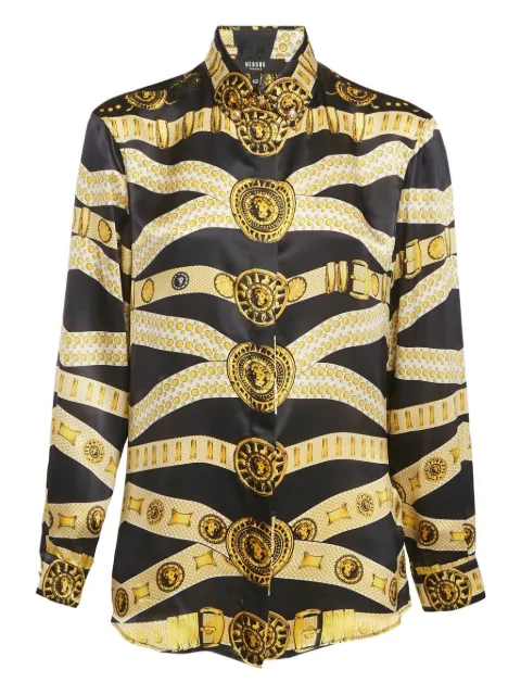 Versus Pre-Owned Barocco-print shirt