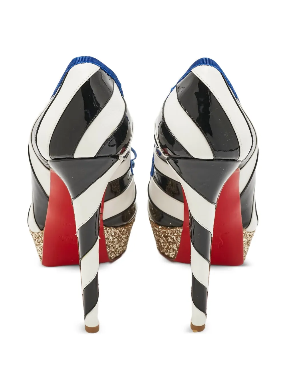 Christian Louboutin Pre-Owned 140 mm Foraine pumps met glitters - Wit