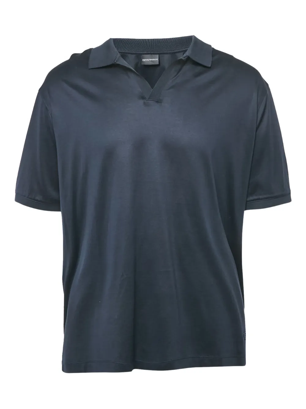 Emporio Armani Pre-Owned polo-collar T-shirt | Blue | Image 1