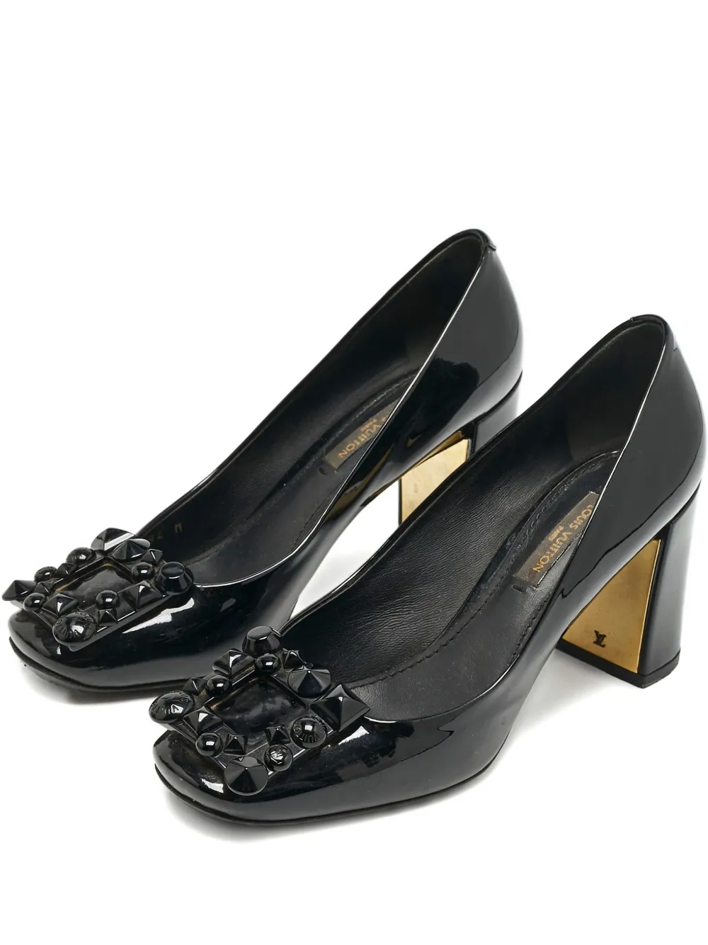 Louis Vuitton Pre-Owned zapatillas de charol con tacón de 80mm | negro | Image 1