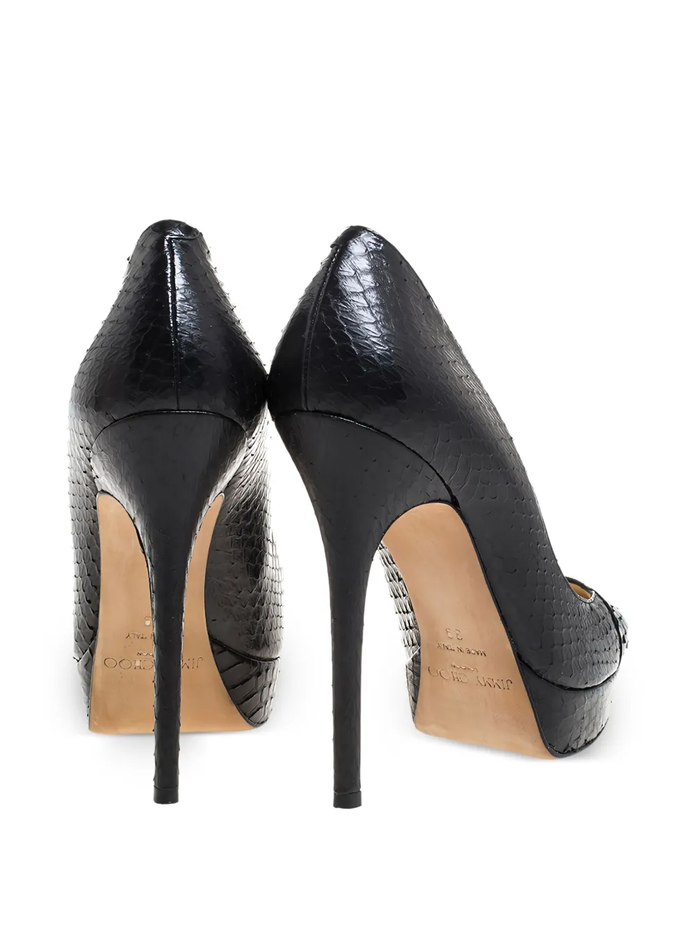 Jimmy Choo Pre-Owned 130mm Cosmic python heeled pumps | Image 2
