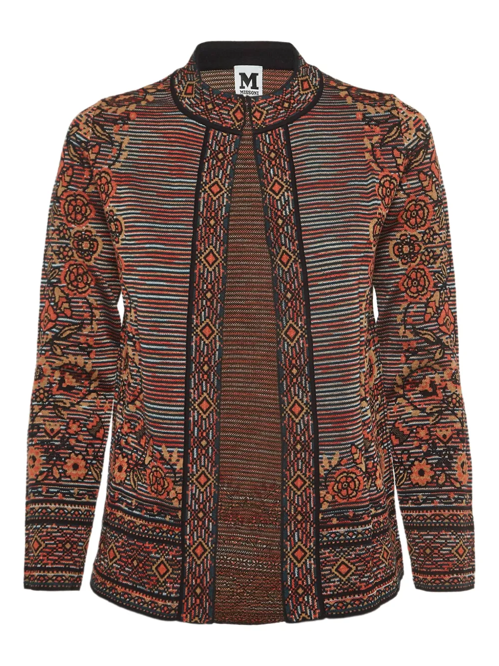 Missoni Pre-Owned floral stripe knit cardigan | Multicolour | Image 1