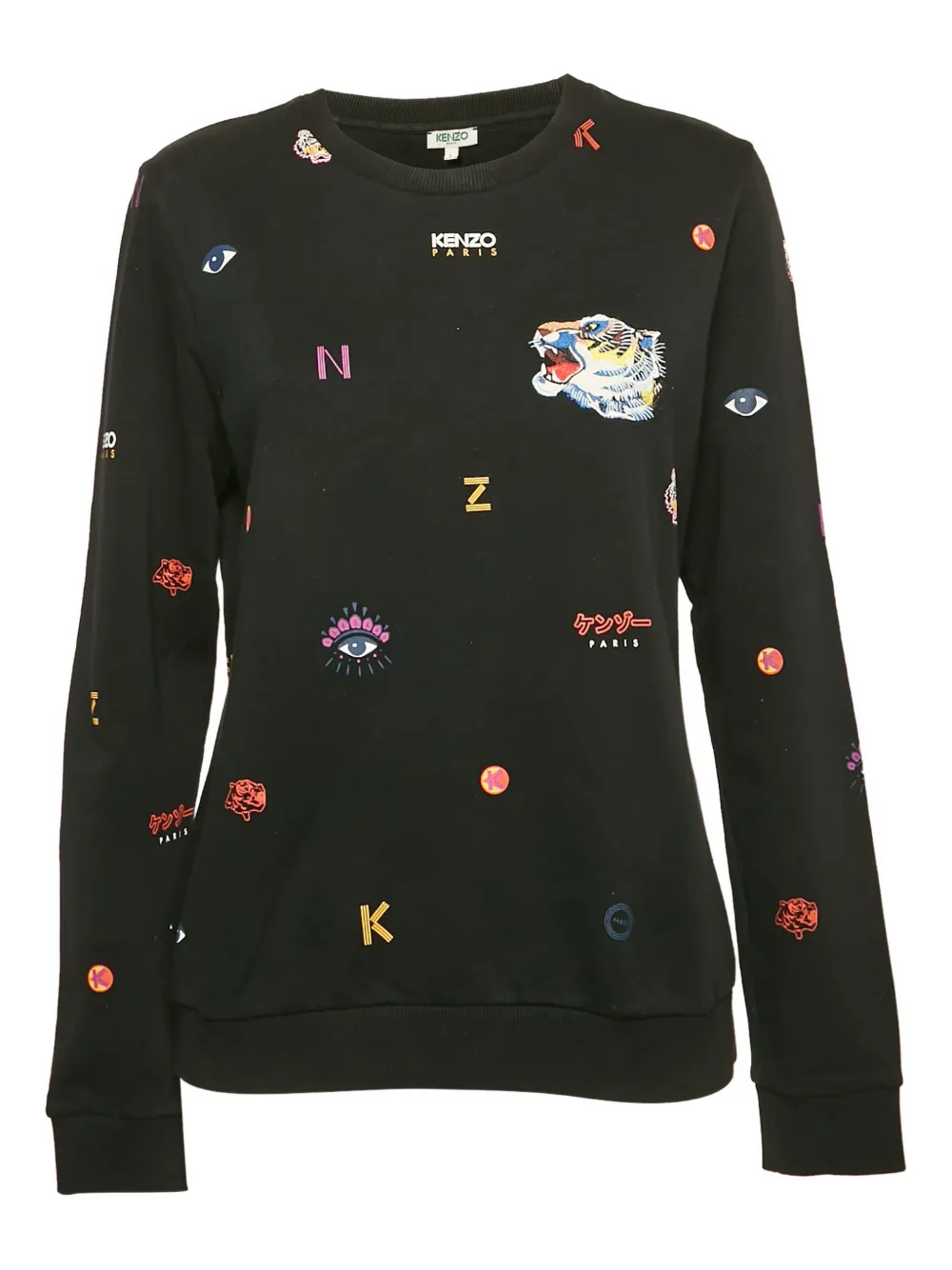 Kenzo Pre-Owned graphic-print sweatshirt | Black | Image 1