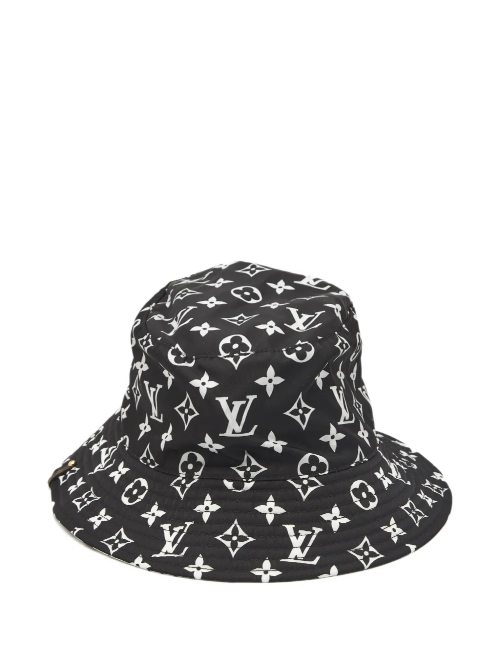 Pre-owned Louis Vuitton 2024 Monogram Bucket Hat In Black