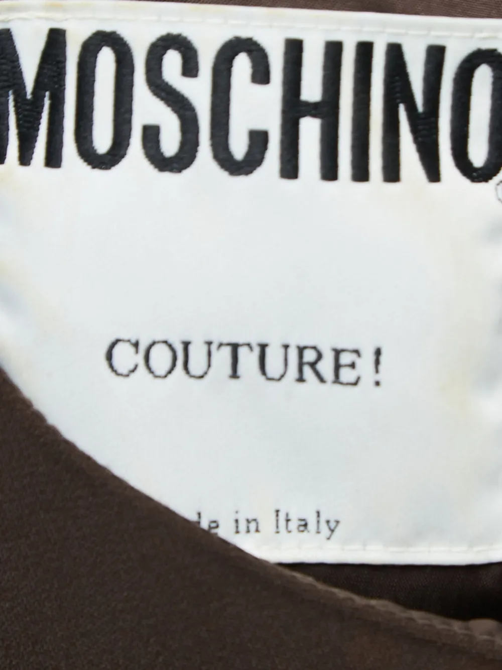 Moschino Pre-Owned Jurk met strikdetail - Bruin