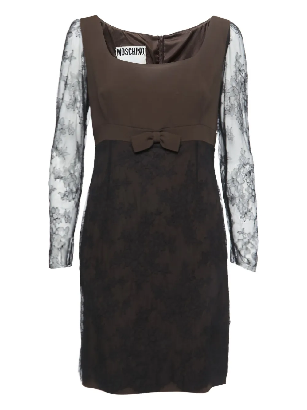 Moschino Pre-Owned bow-detail dress | Brown | Image 1