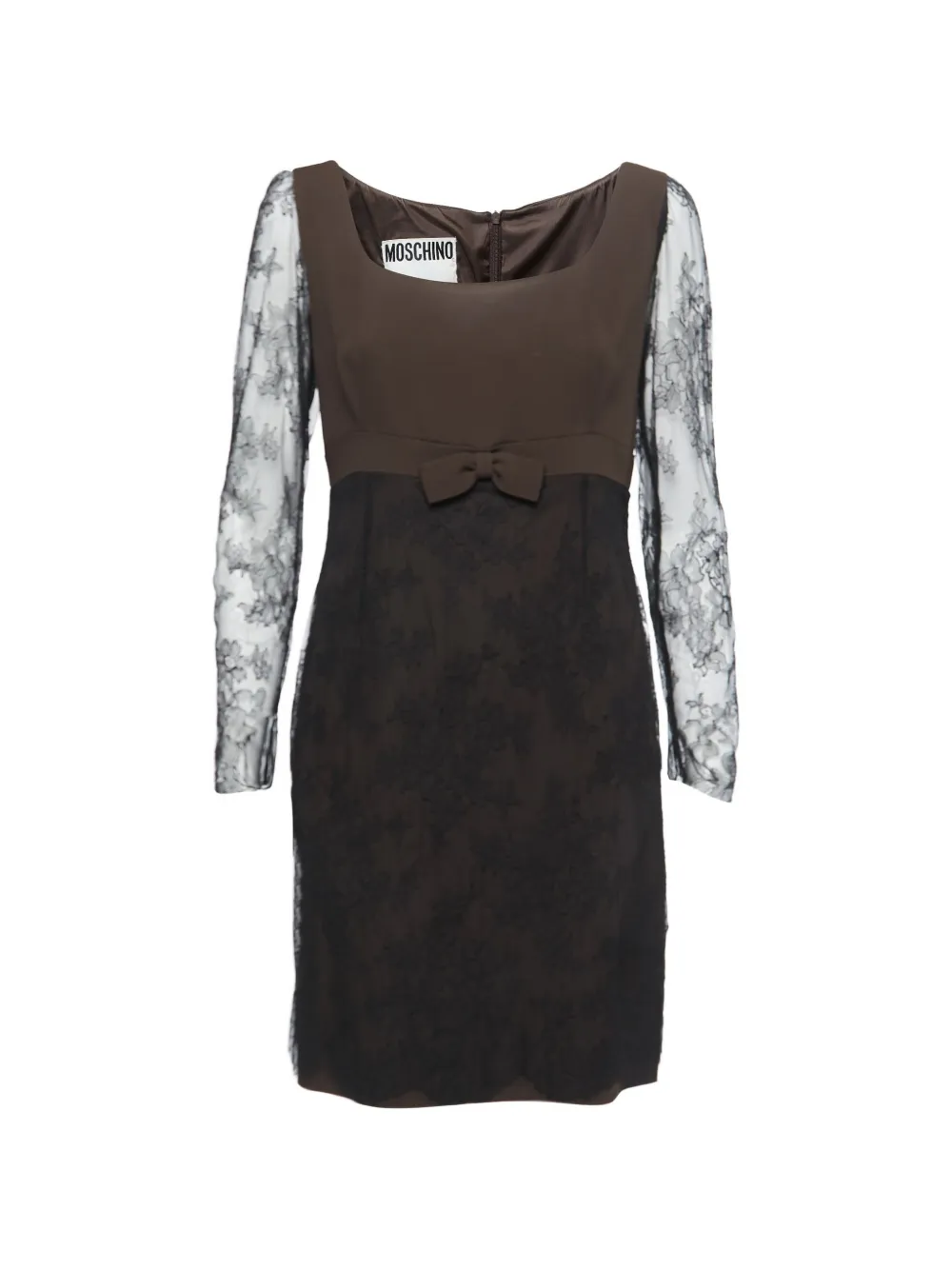 Moschino Pre-Owned Abito con fiocco - Marrone
