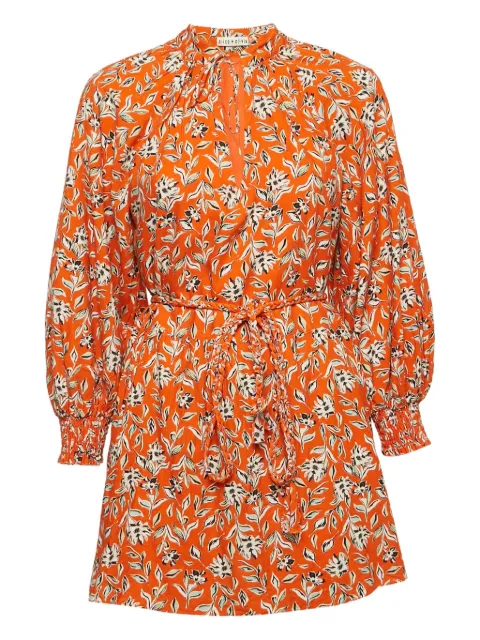 alice + olivia vestido corto con estampado floral
