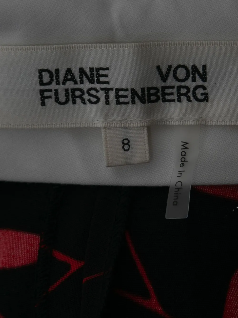 Pre-owned Diane Von Furstenberg Vintage 2024 Leaf-print Wide-leg Trousers In Black