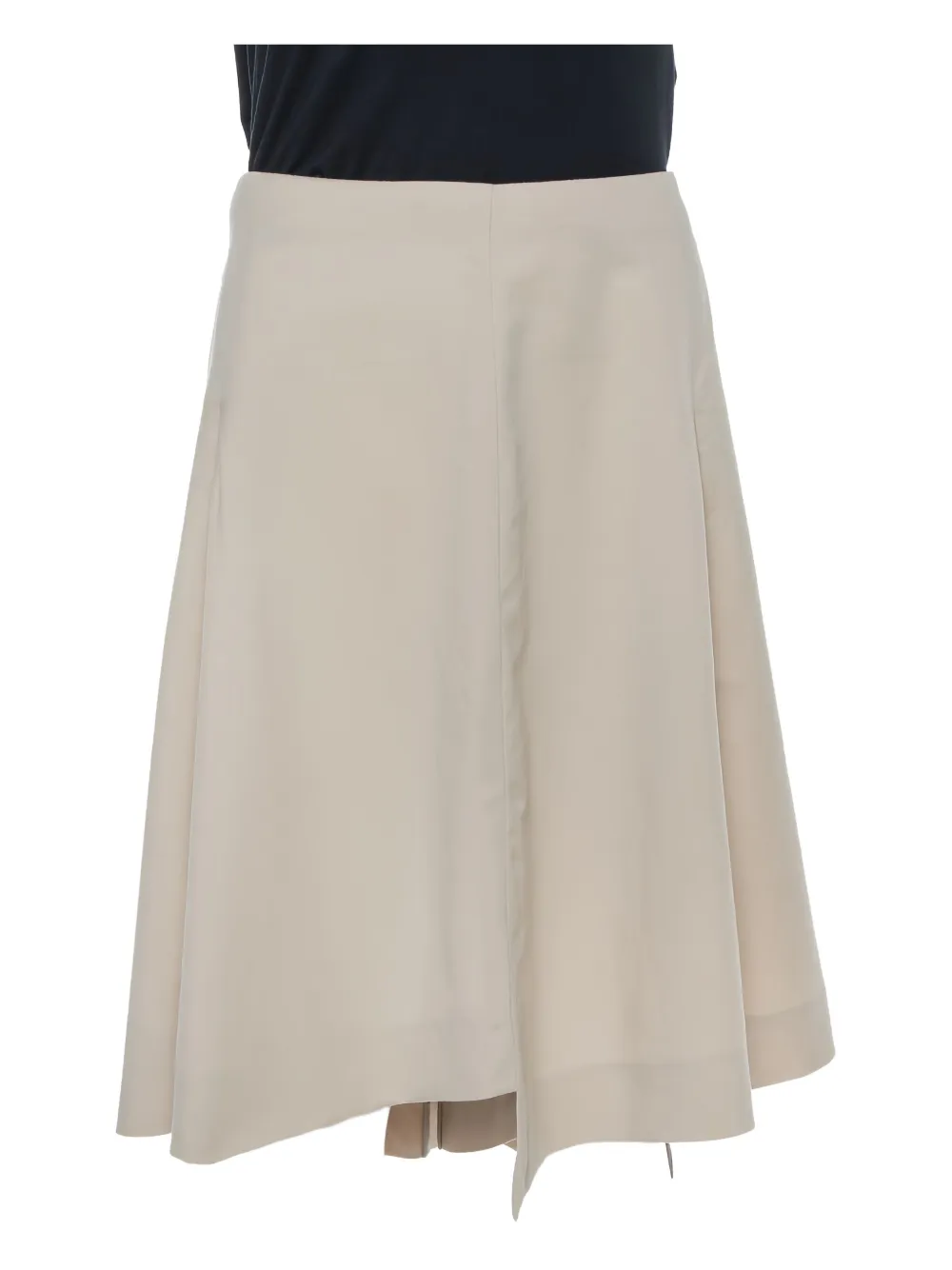 Saint Laurent Pre-Owned Gonna asimmetrica in lana - Toni neutri