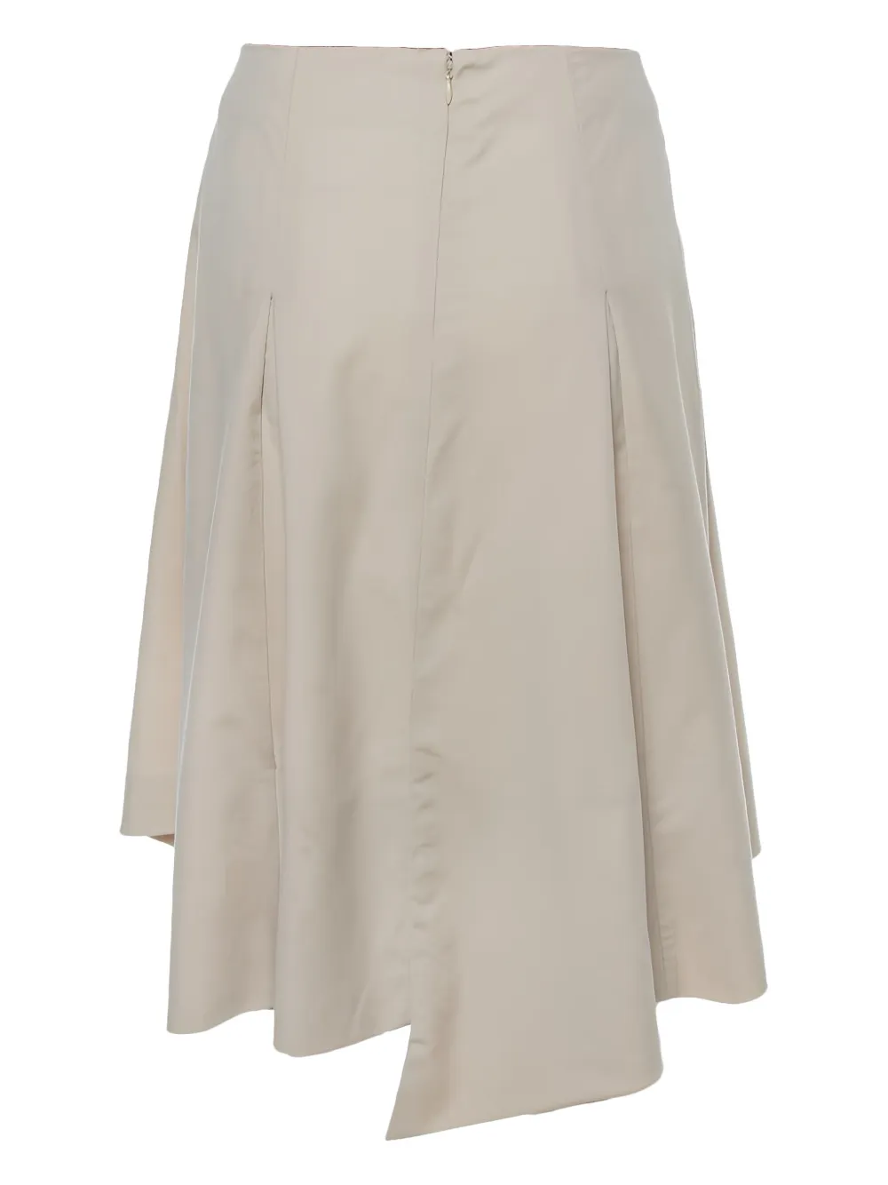 Saint Laurent Pre-Owned Wollen asymmetrische rok - Beige