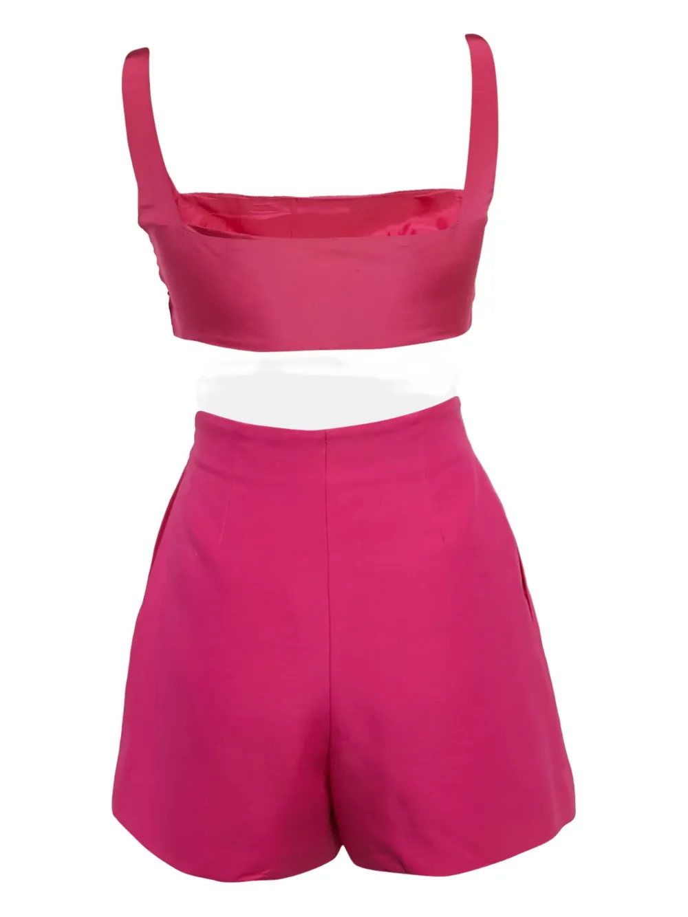 Pre-owned Valentino Tailored Top And Shorts Set In Pink