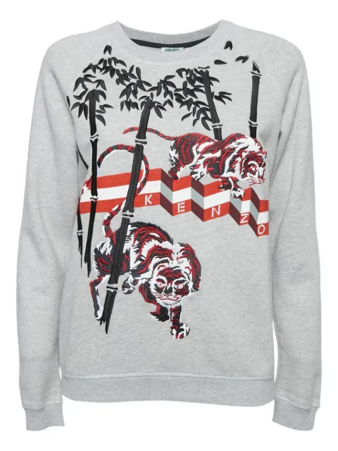 Kenzo Pre-Owned sudadera con tigre estampado