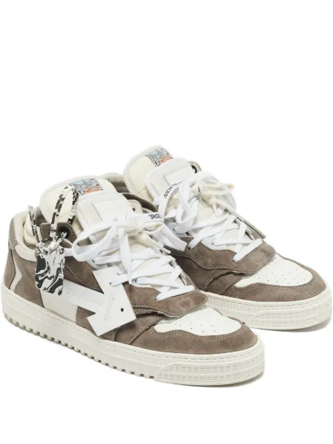 Off-White Pre-Owned Out of the Office leather suede sneakers