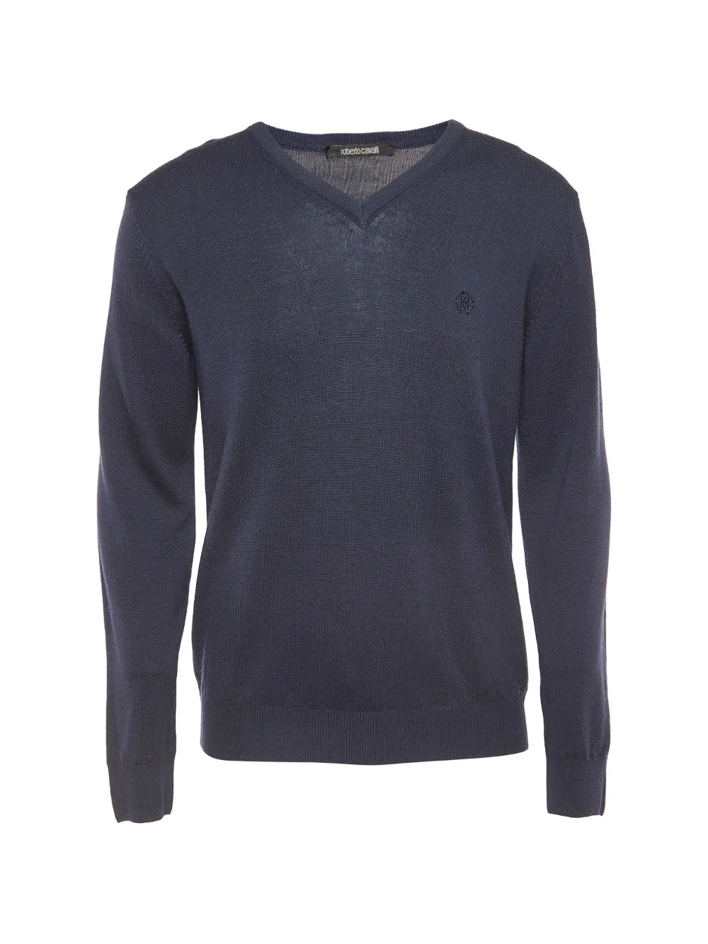 Roberto Cavalli Vintage pull en laine - Bleu Roberto Cavalli Vintage pull en laine - Bleu