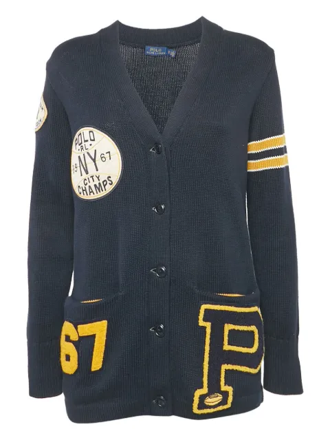 Polo Ralph Lauren Vintage ribbed-knit varsity cardigan