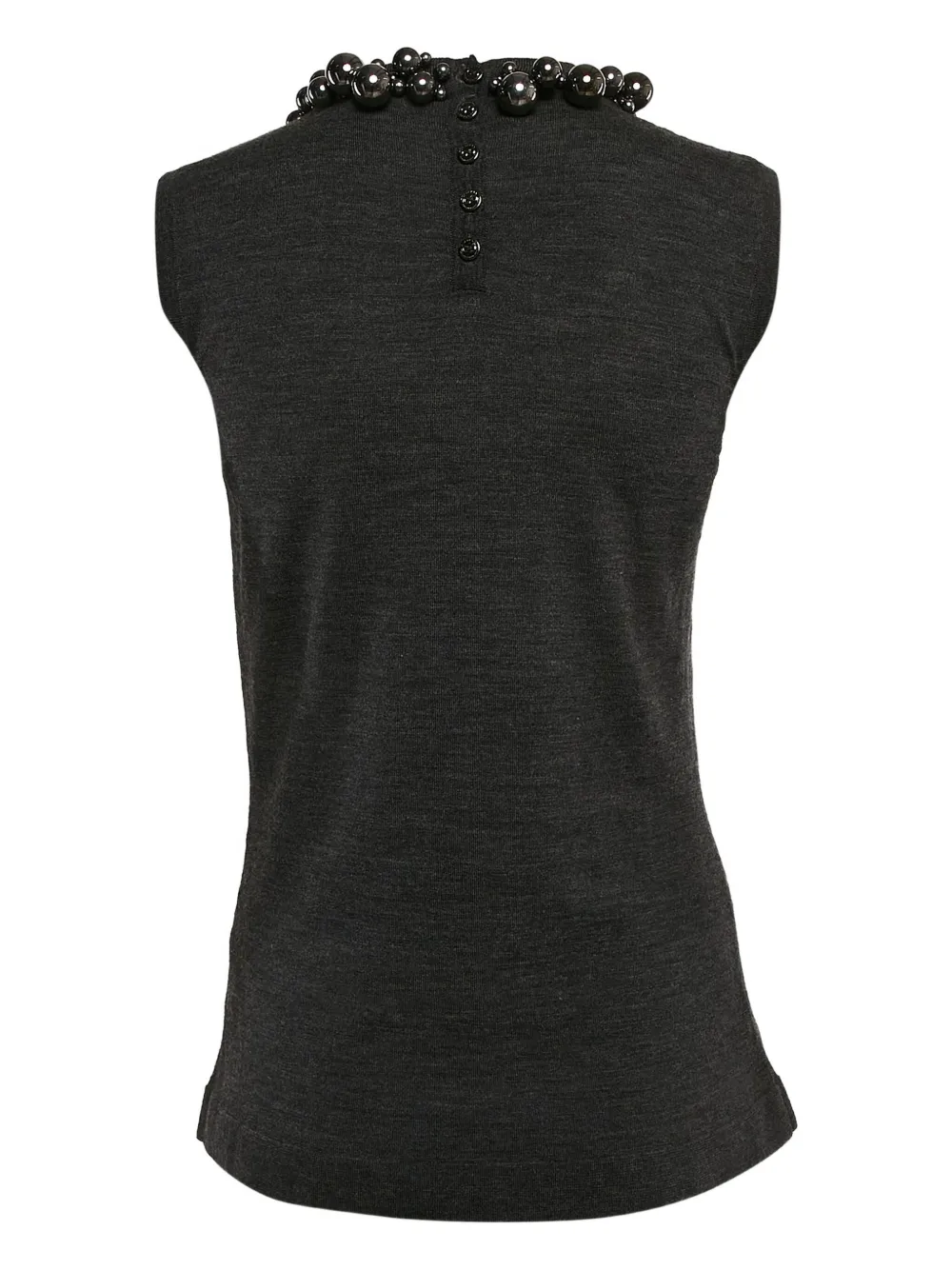 Burberry Prorsum Vintage beaded-neck wool top | Image 2