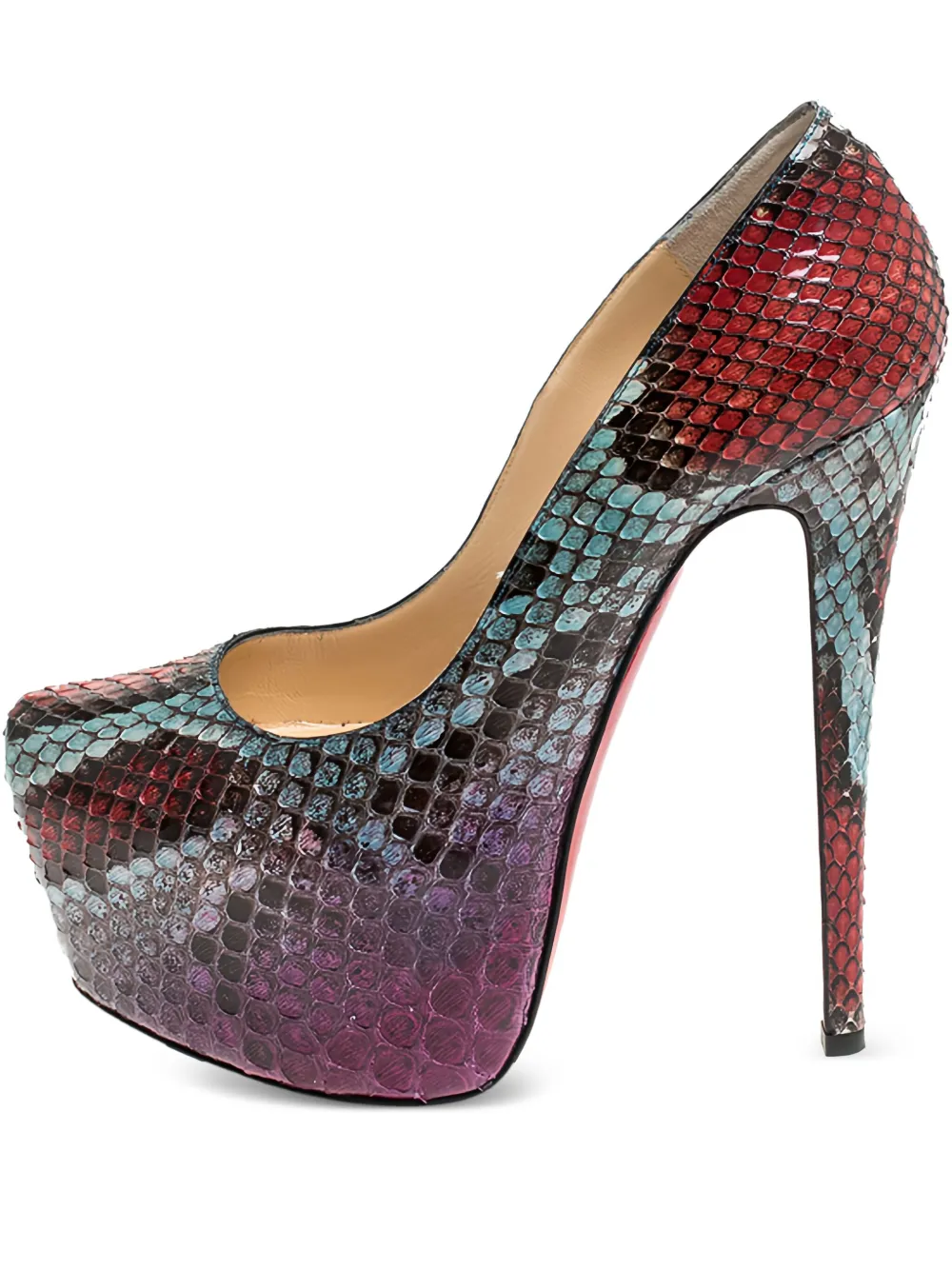 Christian Louboutin Pre-Owned python platform pumps | Red | Image 1