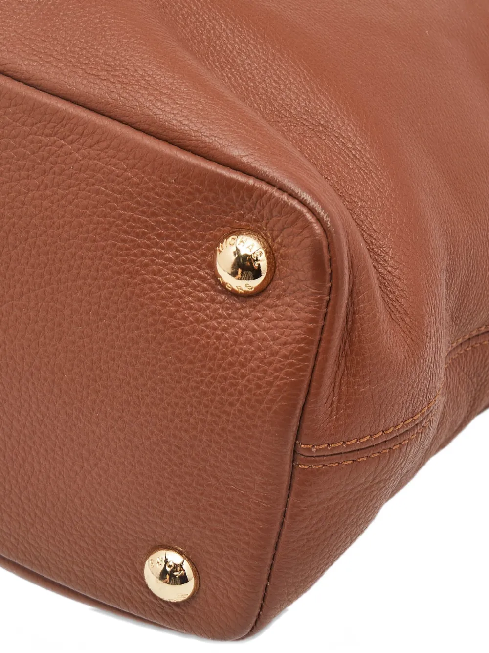 Pre-owned Michael Kors Vintage Brooke Leather Tote Bag In Brown