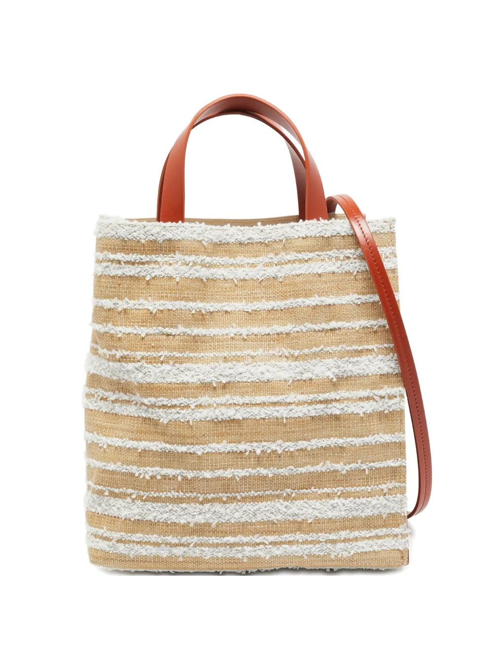 Marni Pre-Owned ストライプ トートバッグ - ニュートラル Marni Pre-Owned ストライプ トートバッグ - ニュートラル