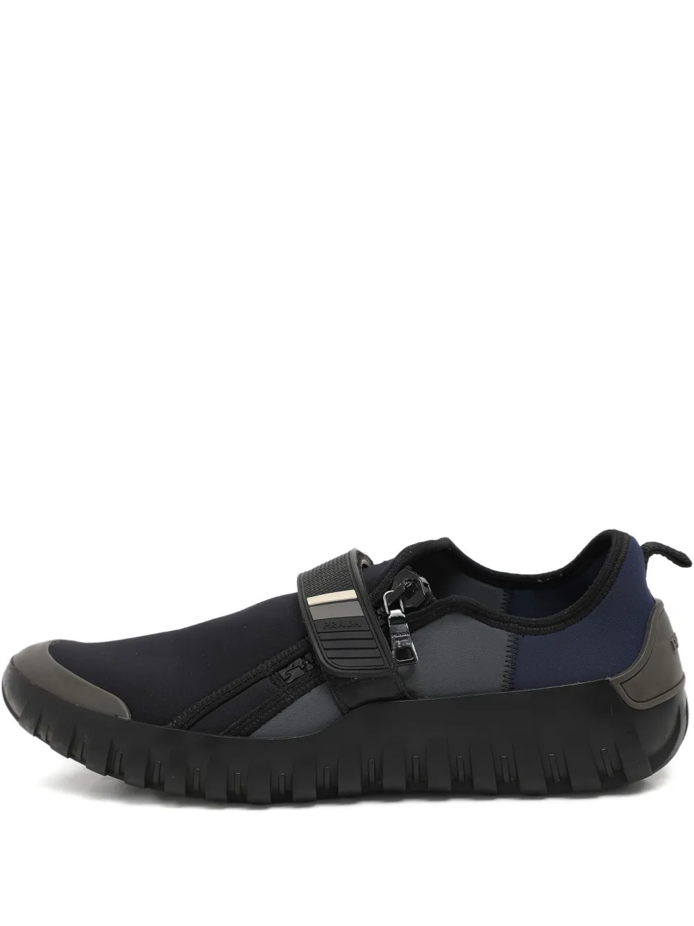 Prada Pre-Owned tenis con cierre autoadherente | gris | Image 1