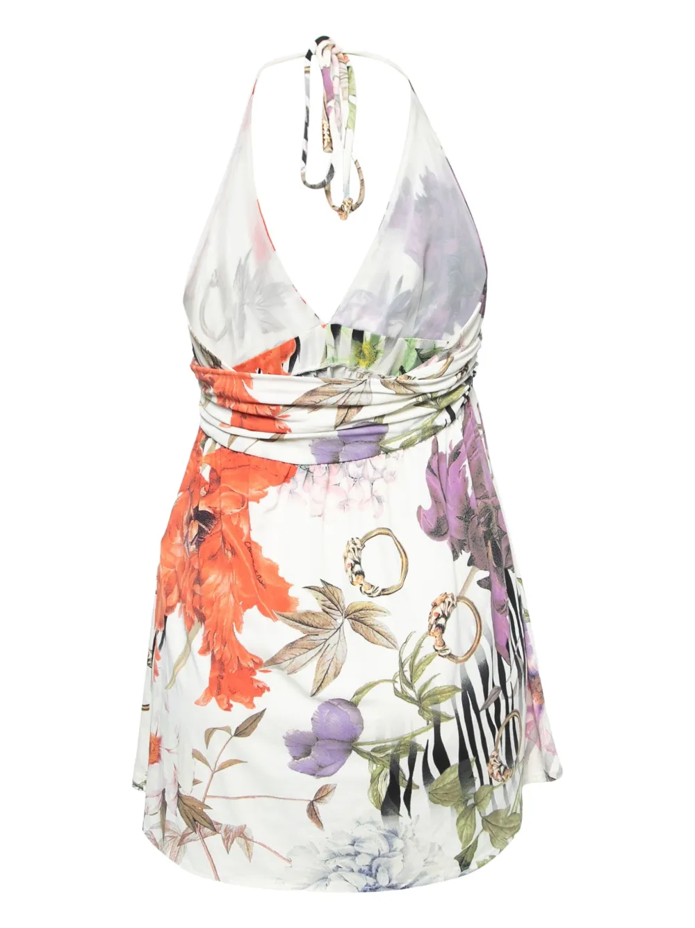 Cavalli Class floral zebra halter top | Image 2